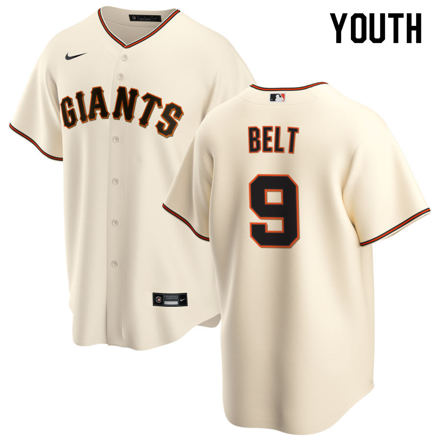 Nike Youth #9 Brandon Belt San Francisco Giants Baseball Jerseys Sale-Cream